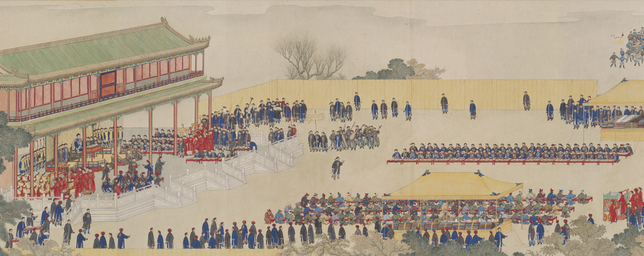 图片[1]-Picture scroll of banquet given by Yao Wenhan Ziguang Pavilion-China Archive